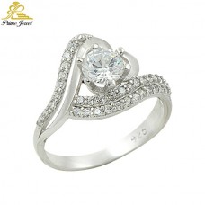 Gümüş Zirkon Taşlı Yüzük